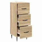 vidaXL Armoire à tiroirs Chêne Sonoma 33 x 34 5 x 89 5 cm