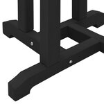 Ensemble de jardin vidaXL 3 pièces en HDPE noir