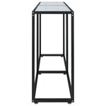 vidaXL Table console Marbre blanc 160x35x75 5 cm Verre trempé