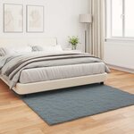 vidaXL Tapis en Fourrure Synthétique de Lapin Olite Anthracite