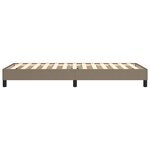 vidaXL Cadre de lit sans matelas taupe 90x200 cm tissu