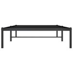 vidaXL Cadre de lit métal sans matelas noir 100x190 cm