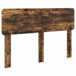 vidaXL Cadre de lit Chêne fumé 140 x 190 cm Bois d'ingénierie