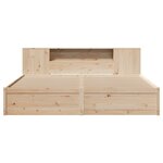 vidaXL Cadre de lit sans matelas 180x200 cm bois massif de pin