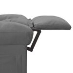 vidaXL Fauteuil inclinable Gris clair Tissu