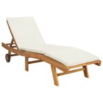 vidaXL Transat Polyester Marron et crème