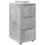 vidaXL Armoire de rangement Gris béton 40 x 48 x 81 cm