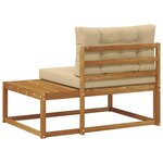 vidaXL Canapé d'extérieur extrémité Naturel 115 x 83 x 73 cm