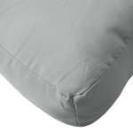 vidaXL Coussin de palette gris clair mélangé 60x60x10 cm tissu