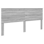 vidaXL Cadre de lit Gris Sonoma 200 x 200 cm Bois Ingénierie