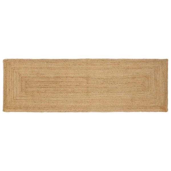 vidaXL Tapis de zone Beige 80 x 300 cm Jute