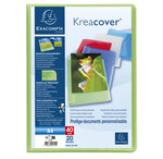 Protège-documents En Polypropylène Semi Rigide Kreacover® Chromaline 40 Vues - A4 - Couleurs Assorties - X 20 - Exacompta