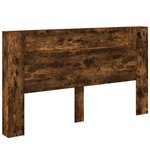 vidaXL Tête de lit Chêne fumé 180 x 16 5 x 103 5 cm Bois d'ingénierie