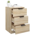 vidaXL Table de chevet Chêne sonoma 40x36x65 cm