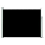 vidaXL Auvent latéral rétractable de patio 120x500 cm Noir