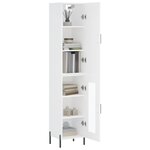 vidaXL Buffet haut Blanc 34 5x34x180 cm Bois d'ingénierie