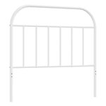 vidaXL Tête de lit métal blanc 100 cm