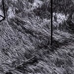 vidaXL Tapis Shaggy à poils longs NAVARRA gris foncé 240x240 cm