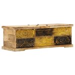 vidaXL Table basse 100x50x35 cm Bois de manguier massif