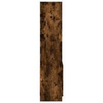 vidaXL Buffet haut chêne fumé 63x33x140 cm bois d'ingénierie