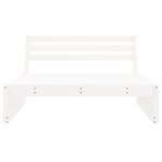 vidaXL Canapé central de jardin blanc 120x80 cm bois de pin massif