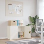 vidaXL Classeur blanc 90x40x70 cm acier