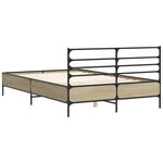 vidaXL Cadre de lit sans matelas chêne sonoma 120x190 cm