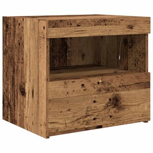 vidaXL Cabinet de chevet Bois ancien 50 x 40 x 45 cm Bois d'ingénierie