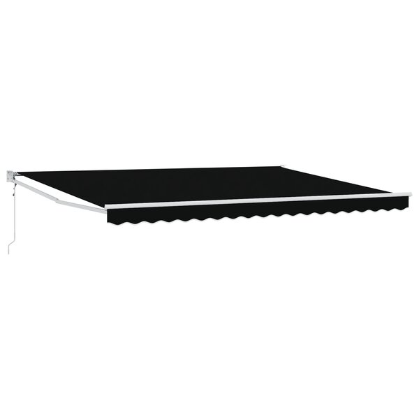 Store rétractable automatique vidaXL Noir 450x300 cm