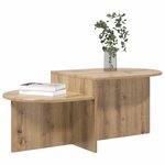 vidaXL Table basse Chêne artisanal 100 x 50 x 40 cm Bois d'ingénierie