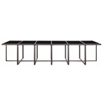 vidaXL Salon de jardin avec coussins 17 Pièces Résine tressée Marron