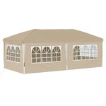 vidaXL Tente de fête pop-up 575 x 288 x 245 cm Crème