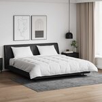 vidaXL Ensemble de Duvet avec oreiller 3 Pièces Blanc Plume de canard