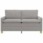 vidaXL Canapé Gris clair 156 x 81 x 87 5 cm Tissu