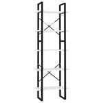 vidaXL Bibliothèque à 5 niveaux Blanc 60x30x175 cm Bois ingénierie