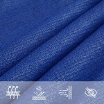 vidaXL Voile d'ombrage 160 g/m² rectangulaire bleu 5x6 m PEHD
