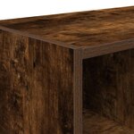 vidaXL Étagères à chaussures 2 Pièces empilable chêne fumé 89 5x30x40 cm