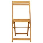 vidaXL Chaises de bistrot d'extérieur 8 Pièces Naturel 40 x 53 x 80 cm