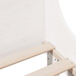 vidaXL Cadre de lit sans matelas blanc 75x190 cm bois de pin massif