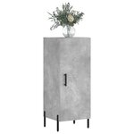 vidaXL Buffet Gris béton 34 5x34x90 cm Bois d'ingénierie