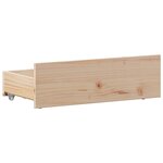 vidaXL Cadre de lit sans matelas avec tête de lit 100x200 cm bois pin