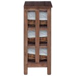 vidaXL Table d'appoint Marron Bois massif d'acajou