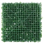 vidaXL Clôture à feuilles d’arbustes artificiels 6 Pièces vert 50x50 cm