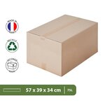 Pack and Move - Lot 20 cartons déménagement seconde main - 57 x 39 x 34 cm - Cartons réemployés - Seconde vie - 1 adhésif offert