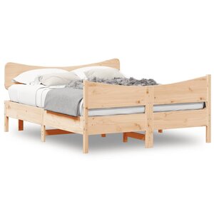 vidaXL Cadre de lit sans matelas 150x200 cm bois de pin massif