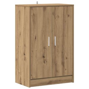 vidaXL Armoire à chaussures chêne artisanal bois d'ingénierie