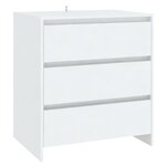 vidaXL Buffets 2 Pièces Blanc Bois d'ingénierie