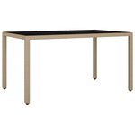 vidaXL Ensemble de bistro de jardin 7 Pièces coussins marron poly rotin