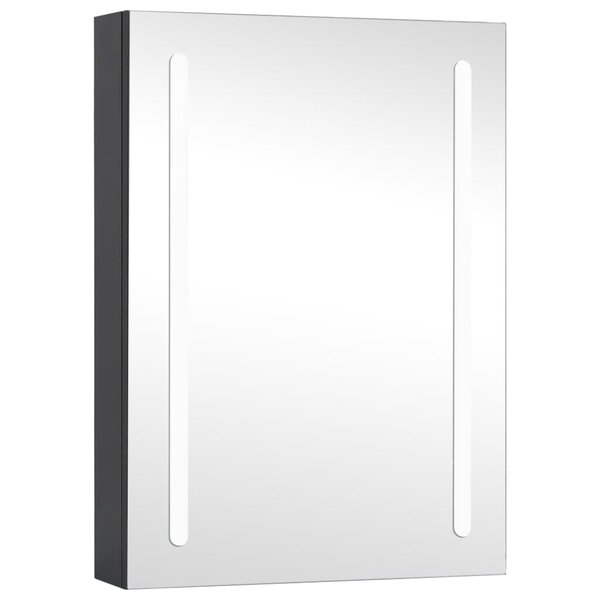 vidaXL Armoire de salle de bain à miroir LED 50x13x70 cm
