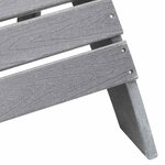 vidaXL Chaise de jardin 2 Pièces Gris clair 83 x 74 x 92 cm Polyéthylène